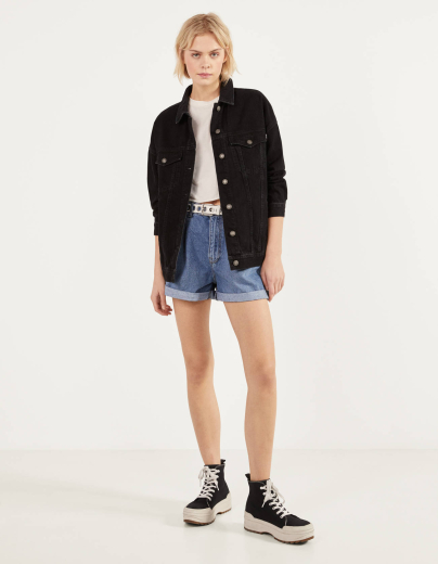 Oversize-Jeansjacke